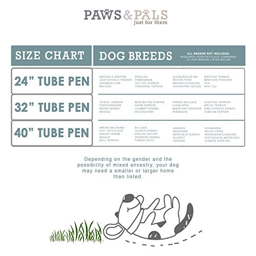 Wire Pen Dog Fence Playpen - Pet Dogs & Cats Outdoor Exercise Pens - Tube Gate w/Door - (8 Panel / 30 Square Feet Play… - Image 6