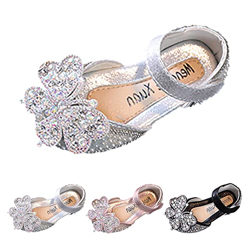 Size 9 Toddler Shoes Girls Boots Dance Shoes Girls Dress Performance Princess Shoes Pearl Sequins Shape Hook Loop2