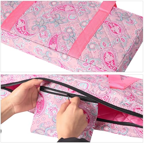 GUSTARIA Empty Mahjong Bag, Pink Printed American Mahjong Bag with Two Wrappers (Case Only) by GUSTARIA - Image 7