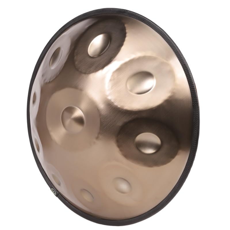 Steel Handpan Drum - Explore New Dimensions of Music with This Swiss-Inspired Healing Percussion Instrument (10 notes vintage golden)