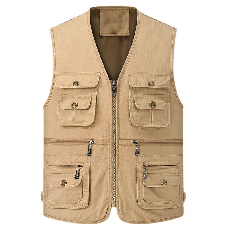Gilet en coton outdoor homme veste de randonnée sans manches