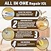 REHOUPTY Wood Furniture Repair Kit, All-in-One Large Capacity Floor Repair Kit Include Wood Putty & 12 Colors Wood Touch Up Filler and Beeswax, Vinyl Floor Repair Kit for Scratch, Cracks, Stain, Holes