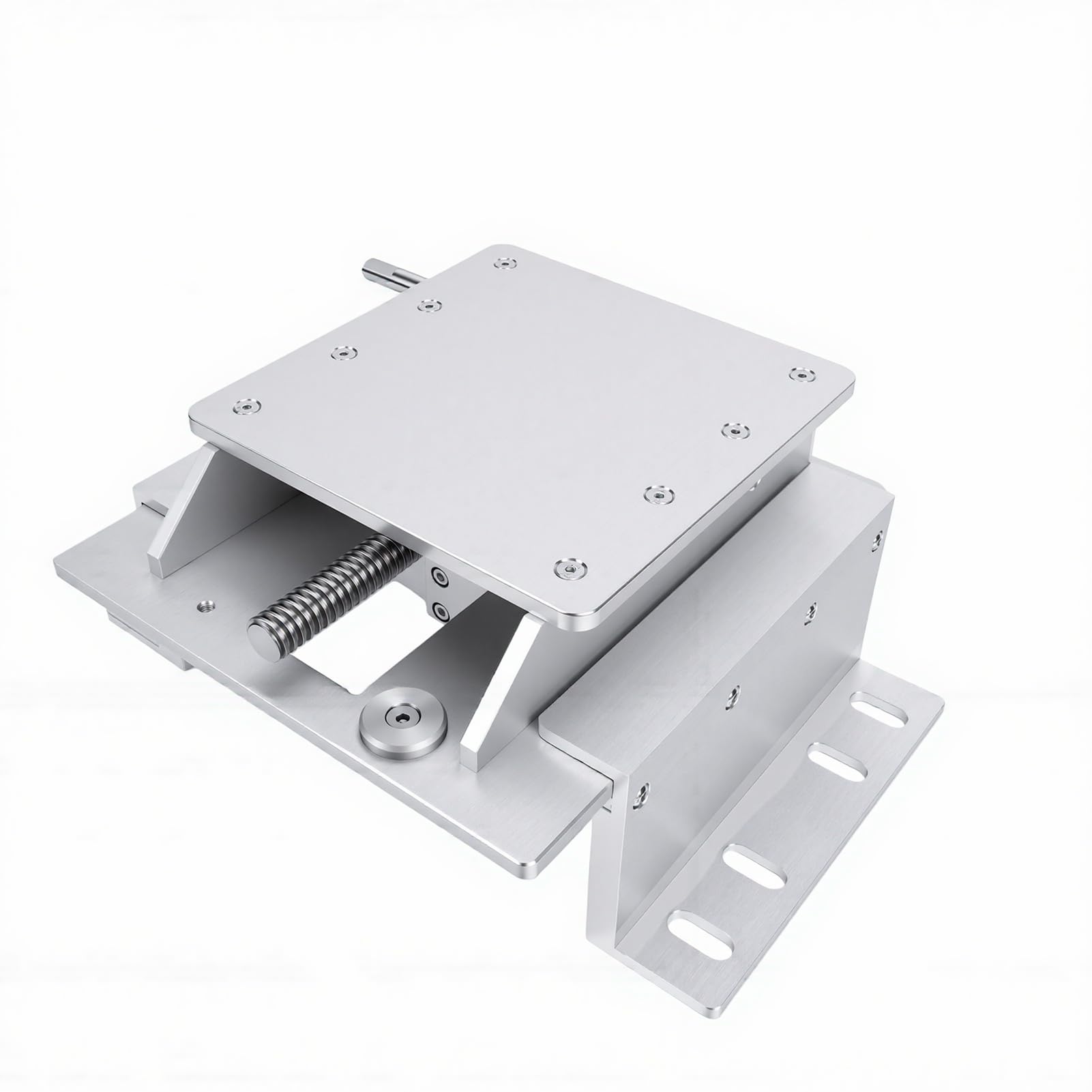 Haofy Placa de Gato para Barco, Elevador de Motor Fueraborda de Aluminio Ajustable Manual de 6 Pulgadas para Motores de Menos de 30 H P, Soporte de Altura del Espejo de Popa con
