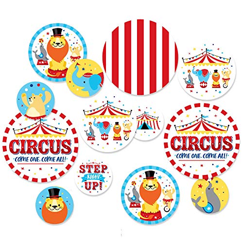 Big Dot Of Happiness Carnival - Step Right Up Circus - Carnival Themed Giant Circle Confetti - Party Decorations - Large Confetti 27 Count #TOP5