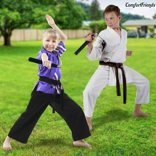 Image of Original Nunchaku Karate Equipment Nunchucks with Black Foam Handle