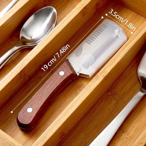 Premium Vegetable Peeler with Wooden Handle and Bottle Opener, Multi-Functional Vegetable Peeler for Kitchen, Kitchen Gadgets Tool for Fruit Pumpkin Peeling Potato Carrot Veggie Peeler (2) - 5