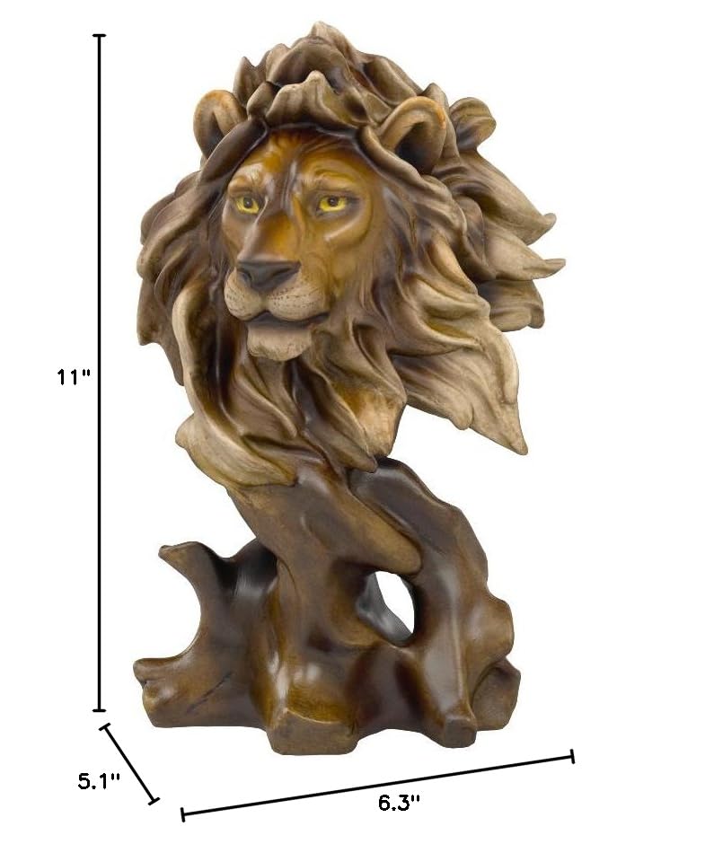Estatua de León de Resina de 11 pulgadas para Decoración miniatura 6