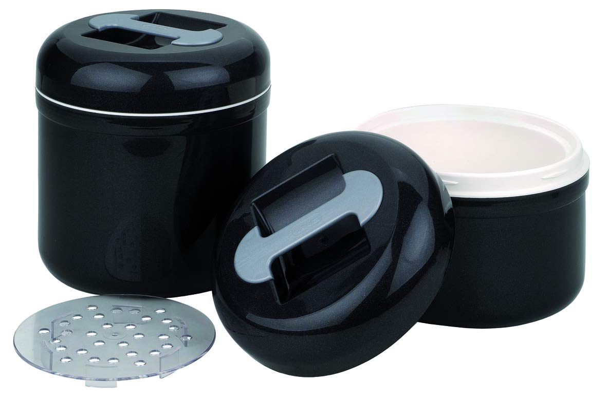 Visiodirect Conservateur à glaçons en ABS Gris de 400 cl