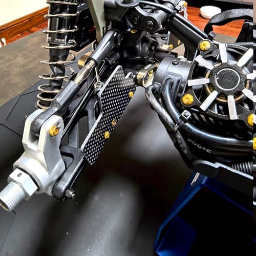 Image of Rear Mud Guards for Arrma 6S 1 /8 Typhon 1 /7 Infraction /Limitless /Felony | Rear Splash Flaps Part Dirt Guards Dust,Stones,Mud Protective Fenders Upgrade Replace ARA330730-S-Carbon Fiber-A Style