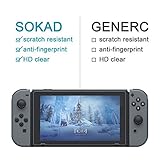 2-Pack - Nintendo Switch Screen Protector - SOKAD HD Ultra Clear Transparent 0.3mm Thick Touch Sensitive Proctector 2017