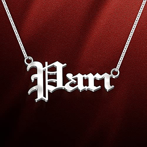 Image of Pari Cursive Gold & Silver Name Pendant Necklace, Best Jewelry Gift for Girls.