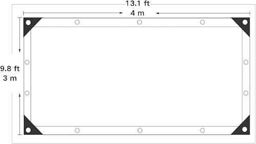 Miniatura 21 de BeGrit Paño de sombra para jardín 50% 6 x 10 pies con ojales, malla solar resistente a los rayos UV, red para plantas, invernadero, patio, gallinero