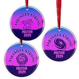 Personalized Hurricane Milton Ornament, We Survived Hurricane Milton 2024 Ceramic Ornaments, Florida Tropical Storm Survivor Gifts First Responder Keepsake Memory Weather Souvenir, Florida Strong