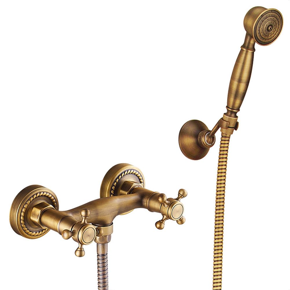 Robinet de baignoire double poignée en laiton pour stopper les fuites