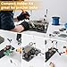 Magnetic Helping Hands Clamp Metal, Adjustable Third Hand Soldering Holder Stand For Small Electronics, Hobby DIY, Craft, PCB Repair, Precise Work, Exclusive Dual-Head Ultra-Grip (Yellowblack, long)