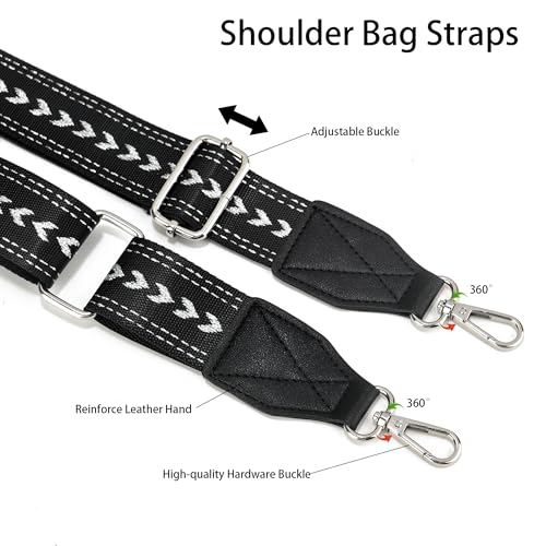 Image of LEMEDE Purse Strap Replacement Crossbody 1.5 inch Wide Shoulder Strap Adjustable Straps Handbag Strap Replacement Belts