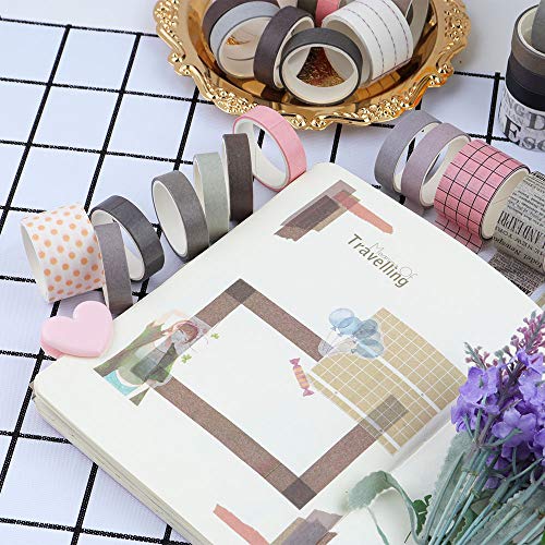 Ruban adhésif NogaMoga washi tape repositionnable pour bullet journal