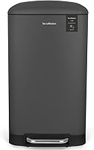Les Collectors Pattumiera da cucina a pedale N°831, capacità 40 L, contenitore interno rimovibile, design elegante, finitura opaca, Grigio Antracite
