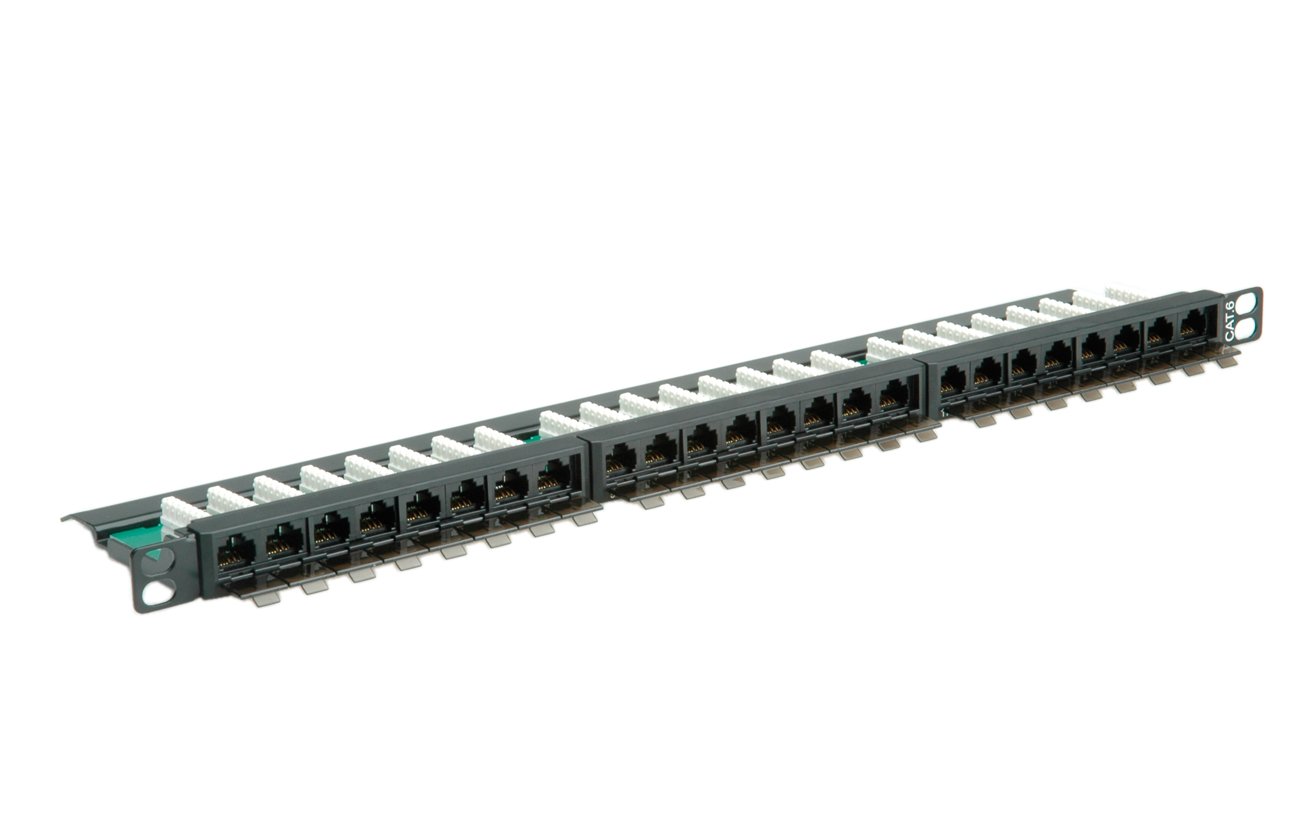 ROLINE 26110372 Kat. 6 48,26 cm (19 Zoll) Patchpanel, geschirmt schwarz