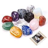 Chakra Stones Set: Todas las piedras curativas de crystal therapy de minas naturales, se seleccionan a mano para que cada piedra preciosa sea diferente en tamaño, forma y color. Hermoso y puro con poder protector natural