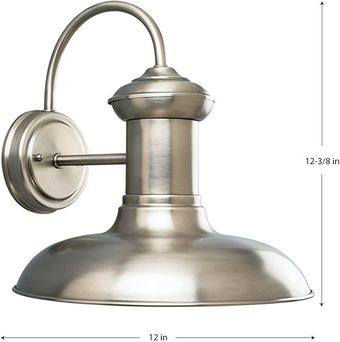 Miniatura 4 de Progress Lighting P5723-81 Brookside Outdoor, 12 pulgadas de ancho x 12-516 pulgadas de alto, níquel
