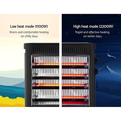 image for Devanti Infrared Radiant Heater Electric Space Panel Heater Convection