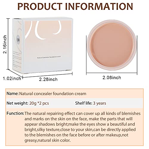 2 Colors Professional Strenght Conceal Contour Makeup To Create Delicate&Light Skin For Flawless Looks.mixable Cream Texture Concealer To Cover Eye Dark Circles Facial Blemishes Body Tattoo.20X2G A #TOP4