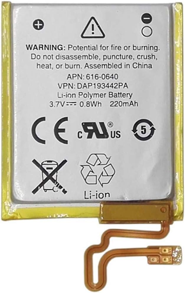 Amazon.co.jp: 616-0639 616-0640 交換用バッテリー iPod Nano 5th16G
