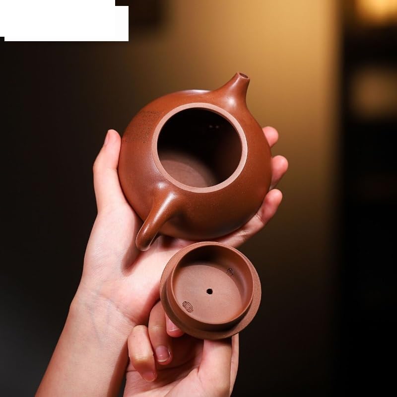 Teiere Teiere di Argilla Viola da 230 ml Pentola Fatta a Mano Minerale Grezzo Dicaoqing Fango Tea Maker Bollitore Cinese Zisha Tea Set Teiere Caffettiera Teiera
