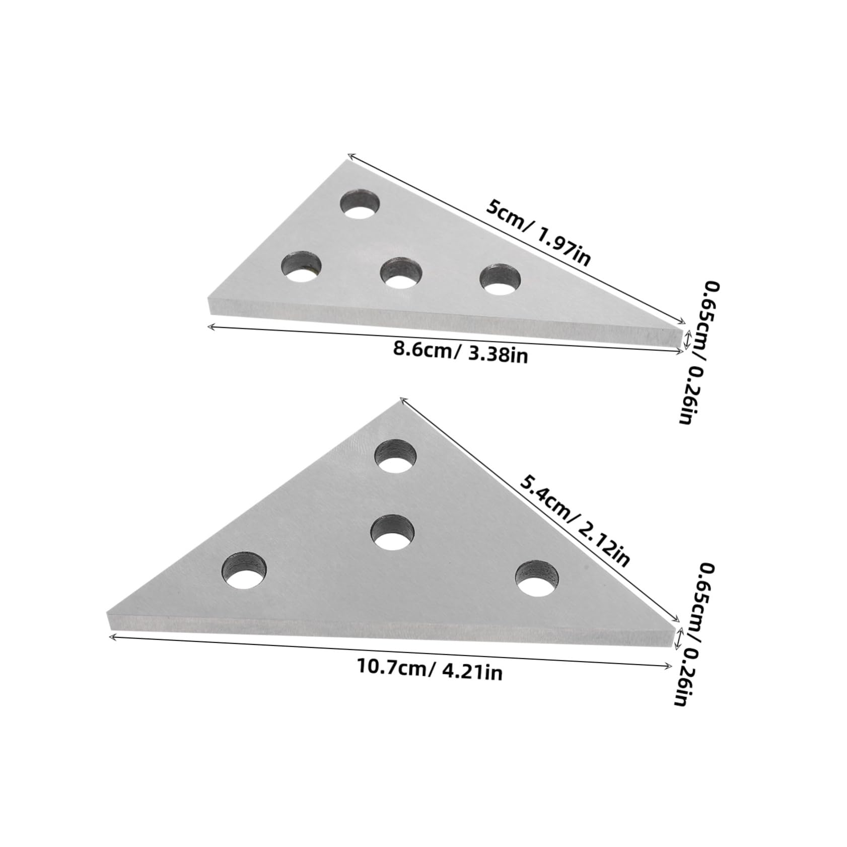 Homoyoyo Jauge D’angle de Précision en Acier au Manganèse, 2 Pièces, Échelle Claire, Mesures Exactes, pour Menuiserie et Construction Couleur Aléatoire