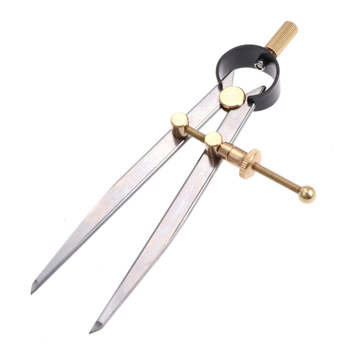 Séparateur d'aile en cuir avec boussole à ressort pour traçage de meuble