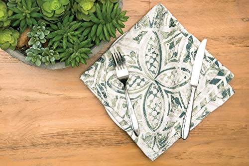 Servilletas de Tela C&F Home Set x6 Blanco y Gris miniatura 3