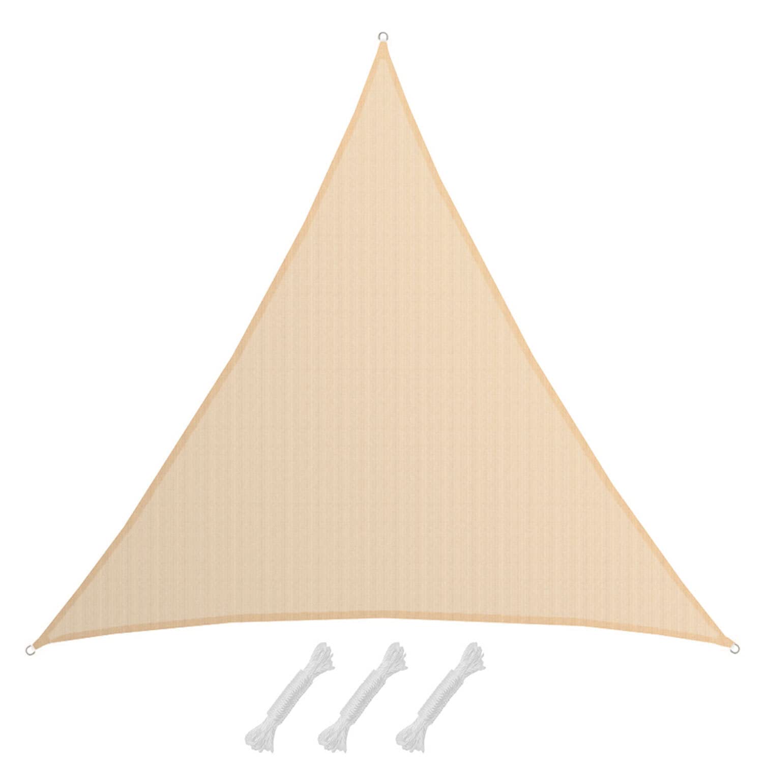 AMANKA Vela Ombreggiante 8x8x8 Permeabile - 90% Protezione UV - Vele Parasole da Esterno - Tela Ombreggiante da Giardino Parasole Vela Giardino Telo Pergole Telo per Tende da Esterno Tenda Ombra Mare