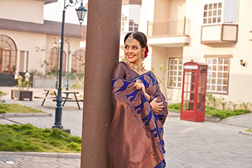 Image of Avantika Fashion Women's Kanjivaram Soft Silk Saree With Blouse Piece