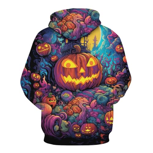 Sweat à capuche d'Halloween pour homme idéal pour rester au chaud avec un motif original de crâne