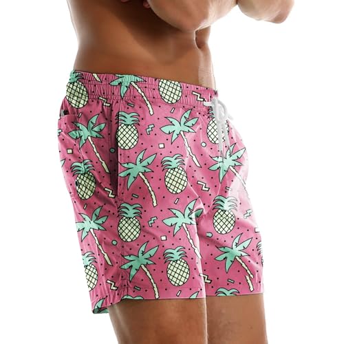 Mens Swim Trunks Quick Dry Swim Shorts with Mesh Lining Bathing Suits 5 inch3