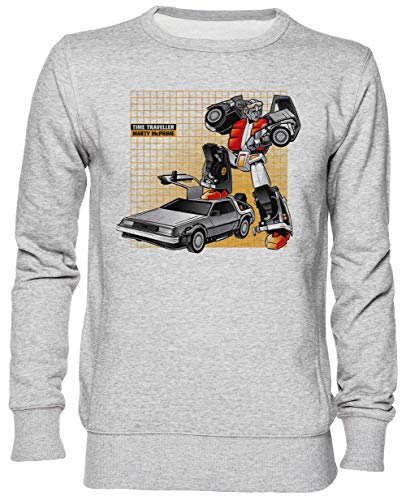 Sweat jersey Marty McPrime gris taille L idéal pour vos sorties décontractées