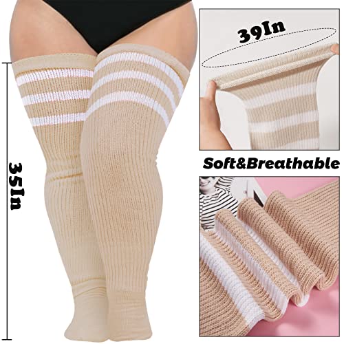 Image of Abodhu Plus Size Thigh High Socks for Thick Thighs Women- Extra Long Widened Extra Long Thick Knit