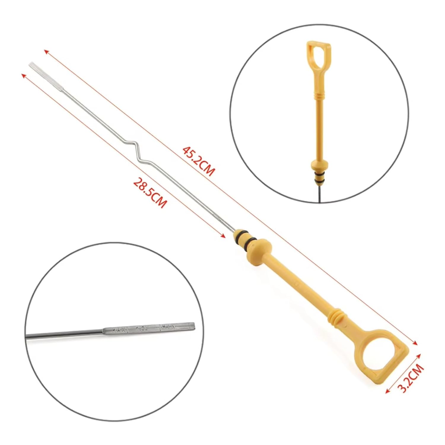 Dipstick Engine Level Gauge for Pontiac for G3 2009 2010 2011 Car Engine Oil Dipstick Accessories Replacement OEM : 96376263