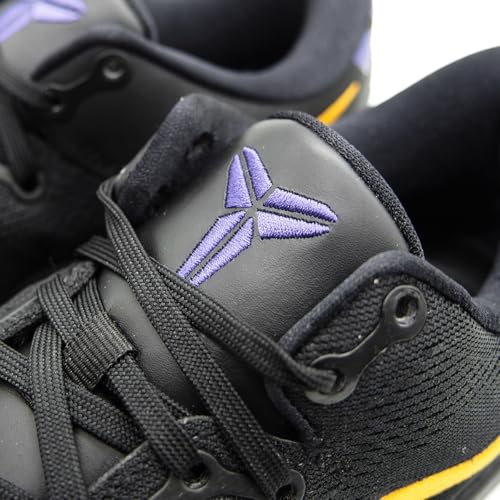 Kobe VIII Protro Basketball Shoes (HF9550-001, Black/White/Court Purple/University Gold)4