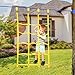 ninja line Climbing Net for Kids Outdoor,Climbing Cargo Net Kids Playground, Accessories for Ninja Warrior Obstacle Course for Kids,Climbing Rope Ladder for Ninja Slackline&Jungle Gyms Backyard