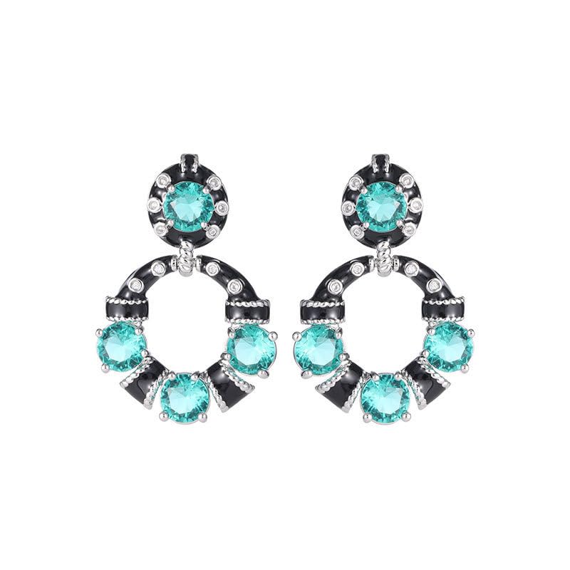Boucles d'oreilles moissanite à porter au quotidien sur de l'or 14 carats