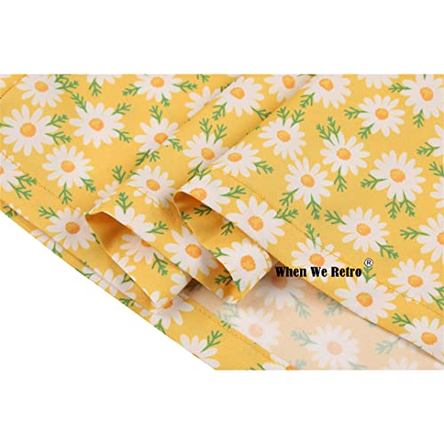 Jupe rétro imprimé floral masquant les formes coupe taille haute confort