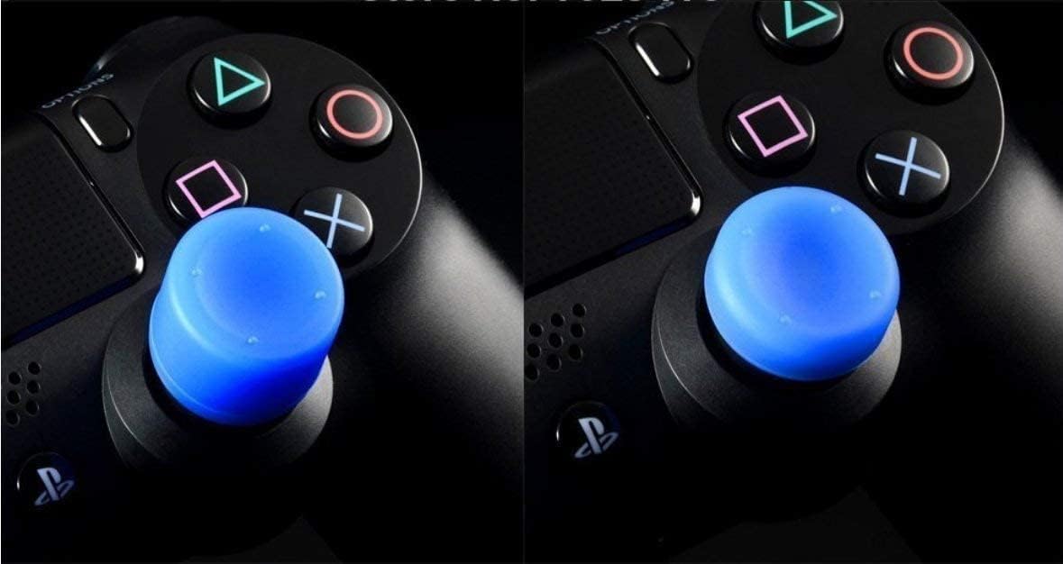 Analog Thumb Stick Grips Cap Silicone Thumbsticks Joystick Cap Cover for PS4 PS3 PS2 Switch Pro Xbox one Xbox 360 Wii U Controller - Blue