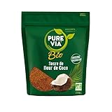 PURE VIA | Doypack Sucre Fleur De Coco Bio 250G | Lot De (2) | livraison offerte