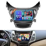 Inefala [4G+64G] Android 15 Car Radio for Hyundai Elantra 2011-2013 with Wireless Carplay Android Auto, 9 Inch HD Touchscreen Car Stereo with WiFi GPS Bluetooth5.0 FM/RDS 32EQ SWC Backup Camera MIC
