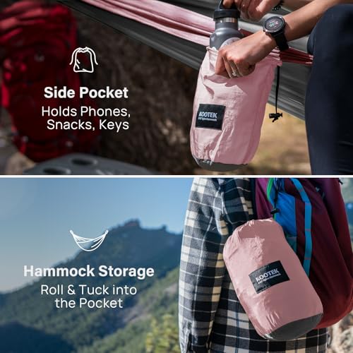 image for Kootek Camping Hammock 400 lbs Capacity, Portable Hammocks with Tree S