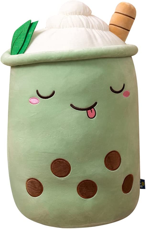YXCUIDPCute Plush Pillow, Kawaii Boba Tea Plush Pillow,Creative Bubble Milk Teacup Shaped Hugging Pillow Hugging Pillow Stuffed Toy For Girls Kids,A (Type H, 50CM)
