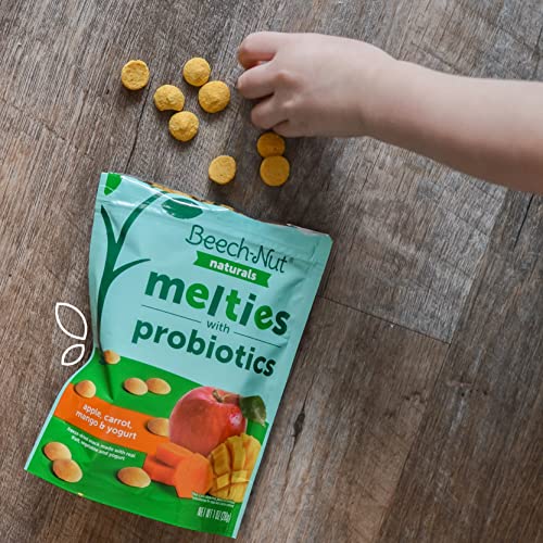 Beech-Nut Probiotic Melties Baby & Toddler Snack Melts, Pear Mango Spinach Yogurt, 1 Oz (7 Pack) #TOP5