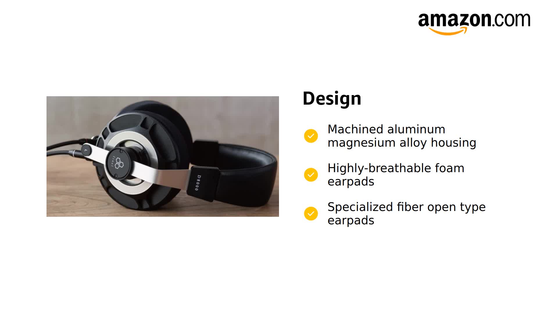 Amazon.com: Final Audio Design D8000 Over-Ear Planar Magnetic